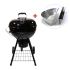 Угольный гриль SnS Grills Kettle Black Edition, с корзиной SnS, 57 см